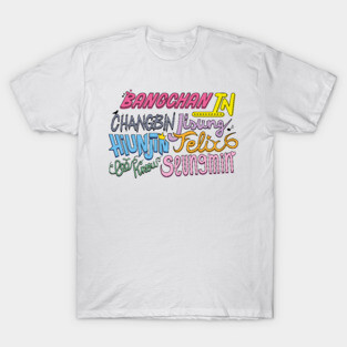 STRAY KIDS' cute names. T-Shirt