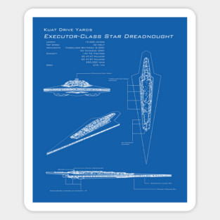 Executor Super Star Destroyer Blueprint Sticker