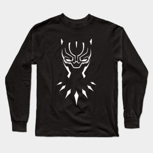 Minimalist Black Panther Long Sleeve T-Shirt