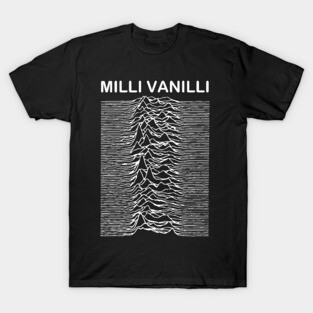 Milli Vanilli Unknown Pleasures Parody T-Shirt
