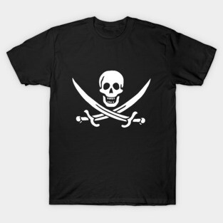 Pirate Jolly Roger Tee - Flag of Captain Jack Rackham T-Shirt