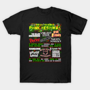 Math & Science Punk Rock Music Festival T-Shirt