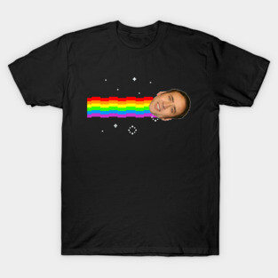 Nicolas Cage Nyan Cat Meme T-Shirt
