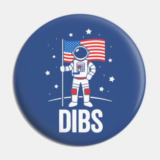 Funny Patriotic Astronaut Claims Dibs on the Moon with an American Flag Pin
