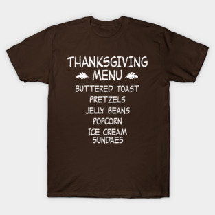 Thanksgiving Menu T-Shirt