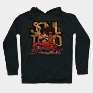 Soul Train Vintage Look Fan Design Hoodie