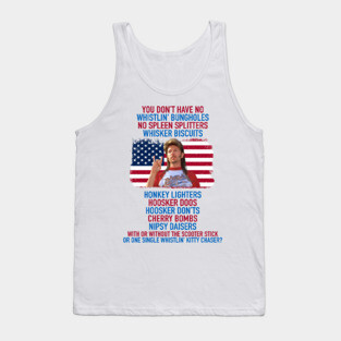 Joe Dirt Merica Flag Fourth of July Tank Top