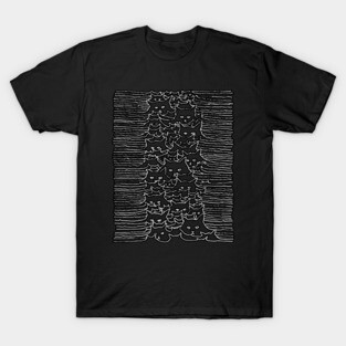 Cat Joy Division unknown pleasures T-Shirt