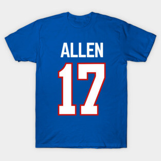 Josh Allen #17 football T-Shirt