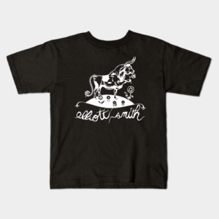 Elliott Smith (White Ink) Kids T-Shirt