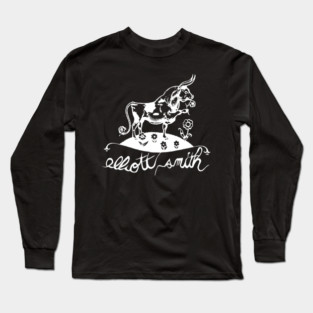 Elliott Smith (White Ink) Long Sleeve T-Shirt