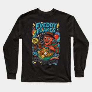 Freddy Flakes Horror Tee Long Sleeve T-Shirt
