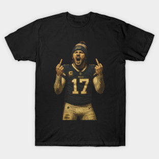Josh Allen Flipping The Bird HD Classic T-Shirt