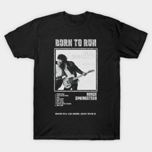 BRUCE SPRINGSTEEN - BORN TO RUN || ALBUM TRACKLIST || T-Shirt