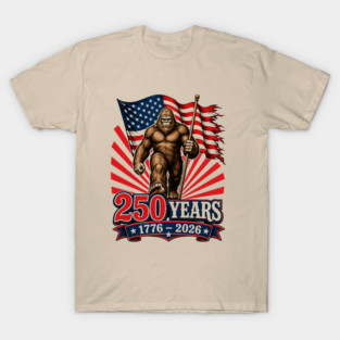 Bigfoot-American-Flag T-Shirt