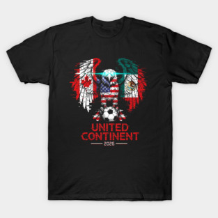 Glitched North America Eagle World Cup Soccer 2026 T-Shirt