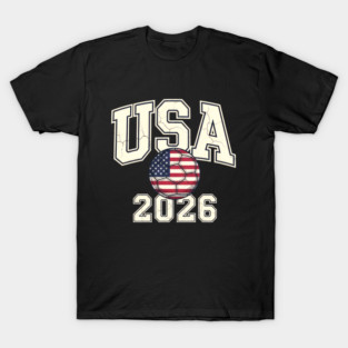 Vintage USA Soccer Ball American World Cup 2026 T-Shirt