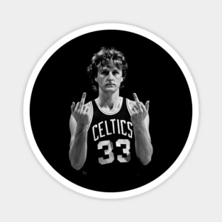 Larry Bird - Flipping The Bird Vintage HD Classic Magnet