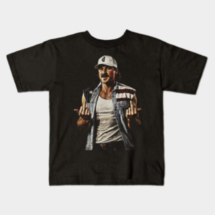 Vintage Morgan-Wallen Flipping The Bird Meme Kids T-Shirt