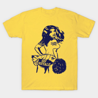 Retro-Buffalo-Sabres-Ice-Hockey-Cheerleader T-Shirt