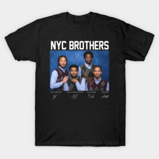 Jalen Brunson - Karl-Anthony Towns - OG Anunoby - Josh Hart - NYC Brothers T-Shirt