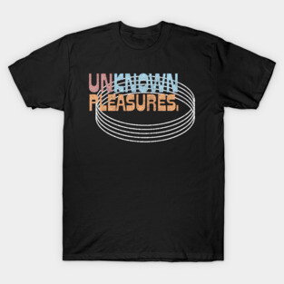 Unknown Pleasures \/\/\/\/\/\/ Retro Style Alternative Fan Design T-Shirt