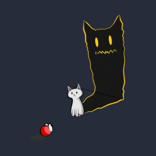 Shadow Cat Spooky Friend T-Shirt